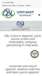 Mobile Screenshot of cblcustomapparel.com